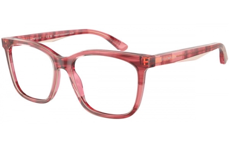 Lunettes de vue - Emporio Armani - EA3228 - 6057  SHINY BORDEAUX TOP LIGHT BROWN