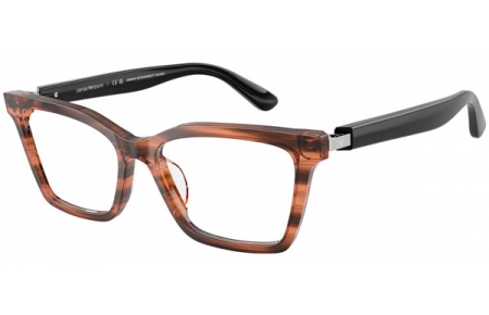 Monturas - Emporio Armani - EA3261U - 6266  SHINY STRIPED BROWN