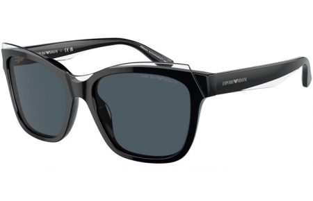 Lunettes de soleil - Emporio Armani - EA4209 - 605187  SHINY BLACK TOP CRYSTAL // DARK GREY