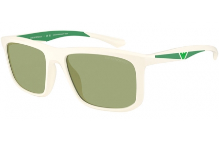 Sunglasses - Emporio Armani - EA4234U - 618782  MATTE WHITE // GREEN