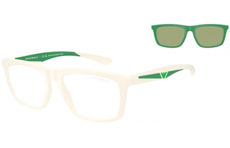 Gafas de Sol - Emporio Armani - EA4235 - 61871W  MATTE WHITE // CLEAR