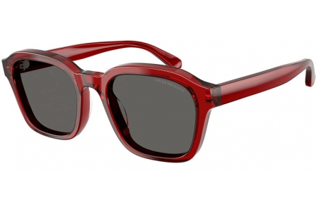 Lunettes de soleil - Emporio Armani - EA4245U - 624887  SHINY TRANSPARENT RED // GREY