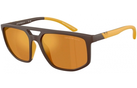 Gafas de Sol - Emporio Armani - EA4248U - 62586H  MATTE BROWN // BROWN MIRROR GOLD