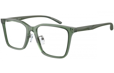 Lunettes de vue - Emporio Armani - EA3232D - 6061  SHINY TRANSPARENT OLIVE GREEN