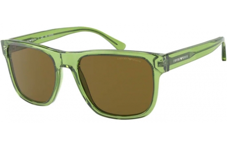 Gafas de Sol - Emporio Armani - EA4163 - 588473 TRANSPARENT GREEN // DARK BROWN