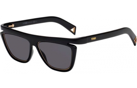 Lunettes de soleil - Fendi - FF 0384/S - 807 (IR) BLACK // GREY