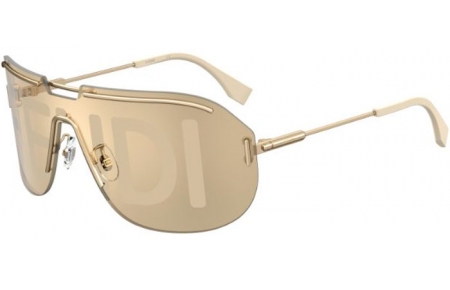 Lunettes de soleil - Fendi - FF M0098/S - 84E (64) GOLD BEIGE // GOLD DECORED PHOTOCROMIC