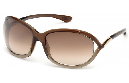 Gafas de Sol - Tom Ford - FT0008 JENNIFER - 38F TRANSPARENT BROWN TRANSPARENT BRONZE // BROWN GRADIENT