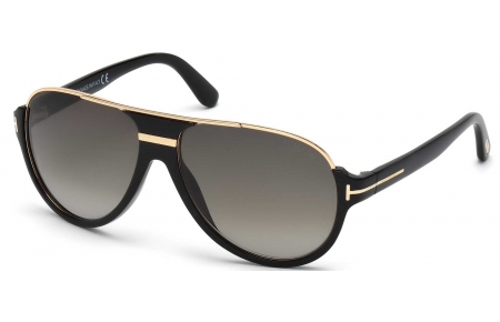 Gafas de Sol - Tom Ford - FT0334 DIMITRY - 01P SHINY BLACK GOLD // GREY GRADIENT