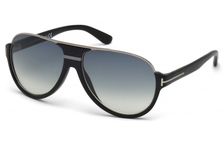 Gafas de Sol - Tom Ford - FT0334 DIMITRY - 02W MATTE BLACK SILVER // BLUE GRADIENT