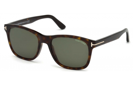 Gafas de Sol - Tom Ford - FT0595 ERIC-02 - 52N  DARK HAVANA // GREEN