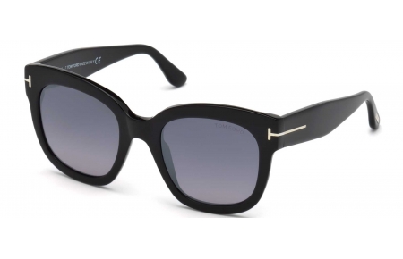 Gafas de Sol - Tom Ford - FT0613 BEATRIX-02 - 01C  SHINY BLACK // GREY GRADIENT