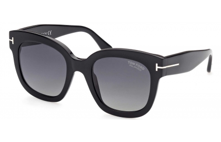 Gafas de Sol - Tom Ford - FT0613 BEATRIX-02 - 01D  SHINY BLACK // GREY GRADIENT POLARIZED