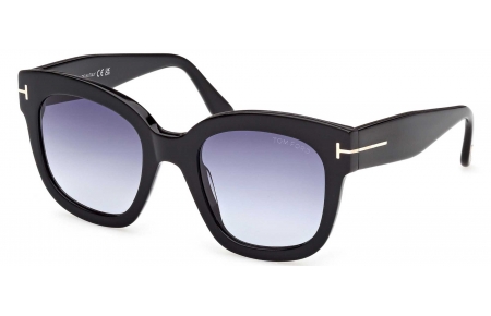 Gafas de Sol - Tom Ford - FT0613 BEATRIX-02 - 01W  SHINY BLACK // BLUE GRADIENT