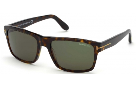 Gafas de Sol - Tom Ford - FT0678 AUGUST - 52N  DARK HAVANA // GREEN