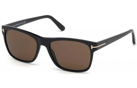 Gafas de Sol - Tom Ford - FT0698 GIULIO - 01J  POLISHED BLACK // BROWN