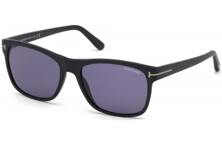 Gafas de Sol - Tom Ford - FT0698 GIULIO - 02V  MATTE BLACK // BLUE