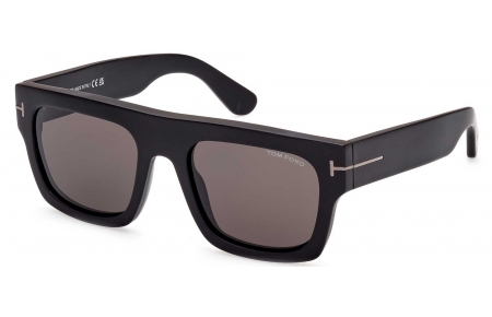 Gafas de Sol - Tom Ford - FT0711-N FAUSTO - 02A  MATTE BLACK // GREY