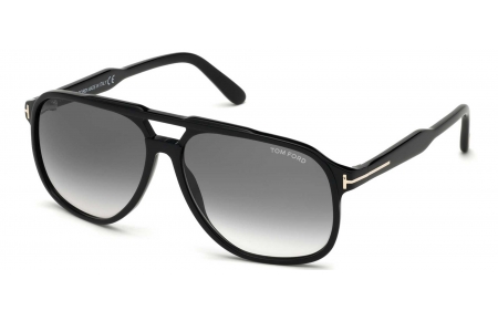 Gafas de Sol - Tom Ford - FT0753 RAOUL - 01B  SHINY BLACK // GREY GRADIENT