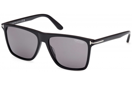 Gafas de Sol - Tom Ford - FT0832 FLETCHER - 01D  SHINY BLACK // GREY POLARIZED