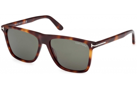 Gafas de Sol - Tom Ford - FT0832 FLETCHER - 53N  DARK HAVANA // GREEN