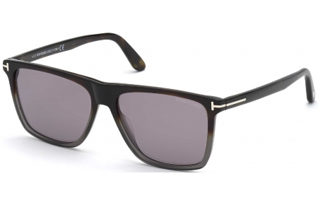 Gafas de Sol - Tom Ford - FT0832 FLETCHER - 55C DARK HAVANA GREY // GREY MIRROR