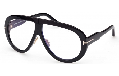 Gafas de Sol - Tom Ford - FT0836 TROY - 001  SHINY BLACK // CLEAR