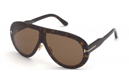 Gafas de Sol - Tom Ford - FT0836 TROY - 52E  DARK HAVANA // BROWN