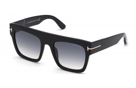 Gafas de Sol - Tom Ford - FT0847 RENEE - 01B  SHINY BLACK // GREY GRADIENT