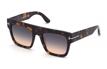 Gafas de Sol - Tom Ford - FT0847 RENEE - 52B  DARK HAVANA // GREY GRADIENT