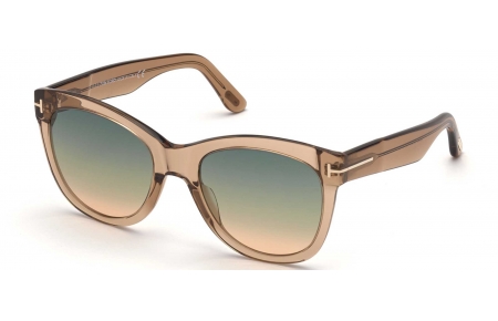 Gafas de Sol - Tom Ford - FT0870 WALLACE - 45P  TRANSPARENT BROWN // GREEN GRADIENT