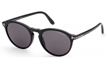 Gafas de Sol - Tom Ford - FT0904 AURELE - 01A  SHINY BLACK // SMOKED