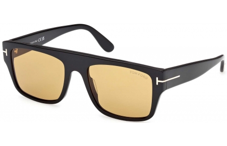 Gafas de Sol - Tom Ford - FT0907 DUNNING-02 - 01E  SHINY BLACK // LIGHT BROWN