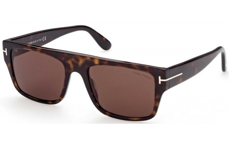 Gafas de Sol - Tom Ford - FT0907 DUNNING-02 - 52E  DARK HAVANA // BROWN