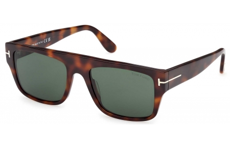 Gafas de Sol - Tom Ford - FT0907 DUNNING-02 - 53N  DARK HAVANA // GREEN