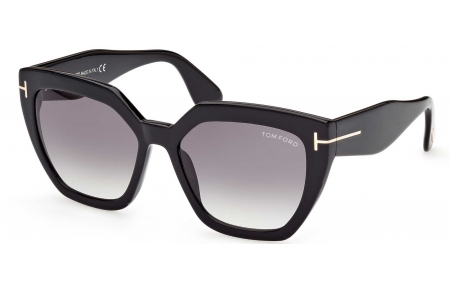 Gafas de Sol - Tom Ford - FT0939 PHOEBE - 01B  SHINY BLACK // GREY GRADIENT