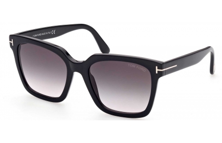 Gafas de Sol - Tom Ford - FT0952 SELBY - 01B  SHINY BLACK // GREY GRADIENT