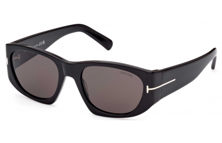 Gafas de Sol - Tom Ford - FT0987 CYRILLE-02 - 01A  SHINY BLACK // GREY
