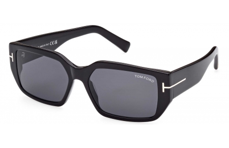 Gafas de Sol - Tom Ford - FT0989 SILVANO-02 - 01A  SHINY BLACK // GREY