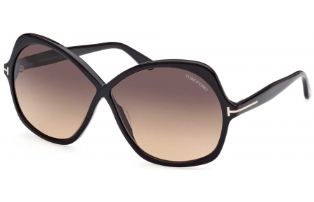 Gafas de Sol - Tom Ford - FT1013 ROSEMIN - 01B  SHINY BLACK // GREY GRADIENT