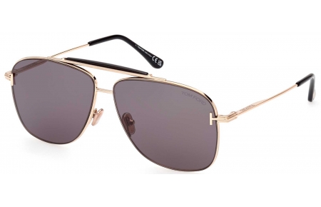 Gafas de Sol - Tom Ford - FT1017 JADEN - 28A  SHINY GOLD // GREY