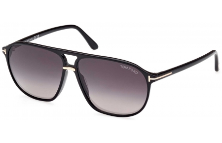 Gafas de Sol - Tom Ford - FT1026 BRUCE - 01B  SHINY BLACK // GREY GRADIENT