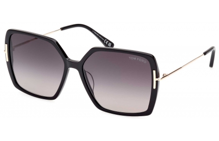 Gafas de Sol - Tom Ford - FT1039 JOANNA - 01B  SHINY BLACK // GREY GRADIENT