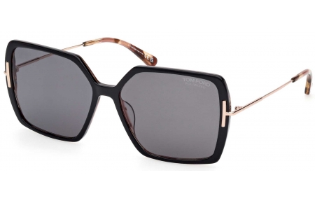 Gafas de Sol - Tom Ford - FT1039 JOANNA - 05D  SHINY BLACK HAVANA // GREY POLARIZED