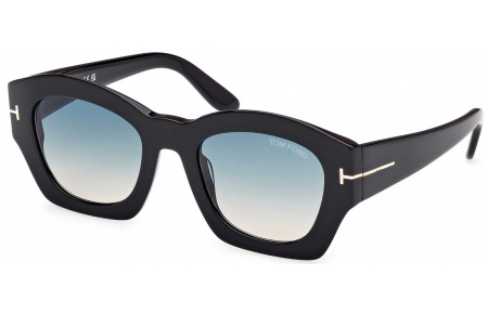 Gafas de Sol - Tom Ford - FT1083 GUILLIANA - 01P  SHINY BLACK // GREEN GRADIENT