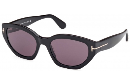 Gafas de Sol - Tom Ford - FT1086 PENNY - 01A  SHINY BLACK // GREY