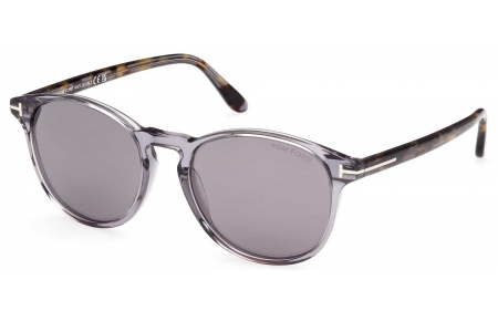 Gafas de Sol - Tom Ford - FT1097 LEWIS - 20C  SHINY TRANSPARENT GREY // GREY MIRROR