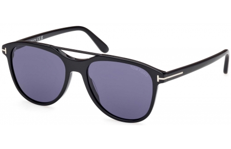 Gafas de Sol - Tom Ford - FT1098 DAMIAN-02 - 01V  SHINY BLACK // BLUE
