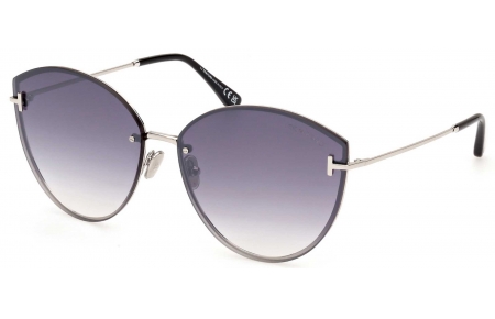 Gafas de Sol - Tom Ford - FT1106 EVANGELINE - 16C  SHINY PALLADIUM // GREY GRADIENT