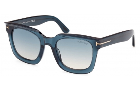 Gafas de Sol - Tom Ford - FT1115 LEIGH-02 - 92P  SHINY BLUE // GREEN GRADIENT